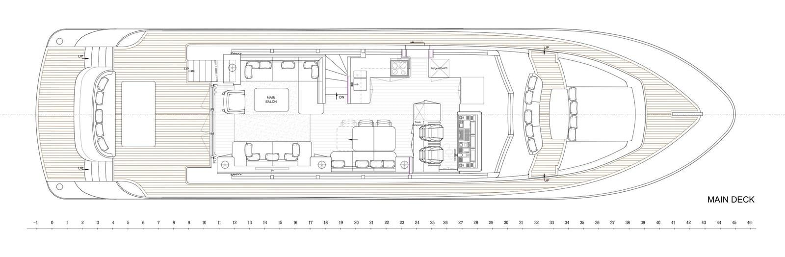 diagram, engineering drawing aboard GYRFALCON Yacht for Sale