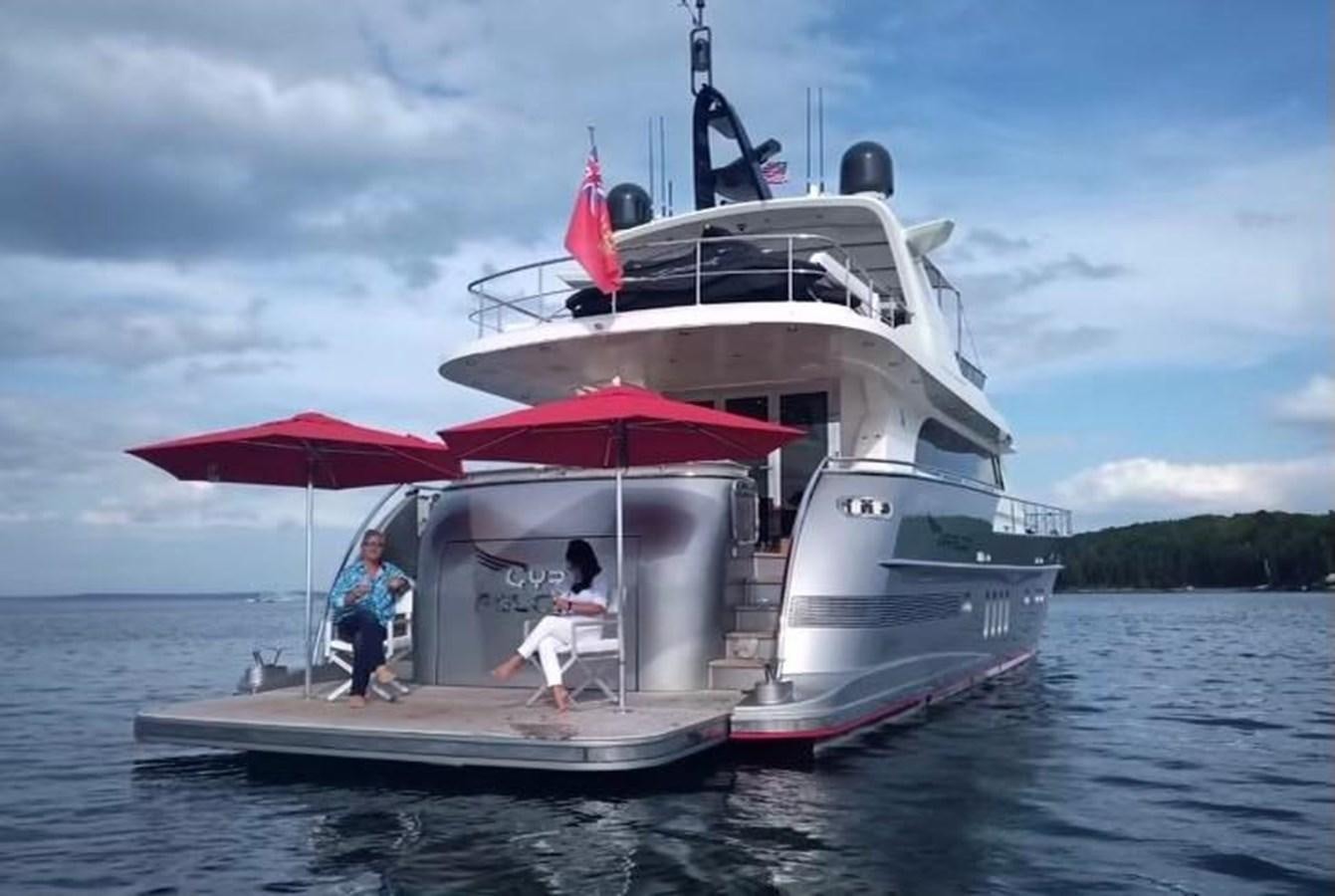 a couple of people on a boat aboard GYRFALCON Yacht for Sale
