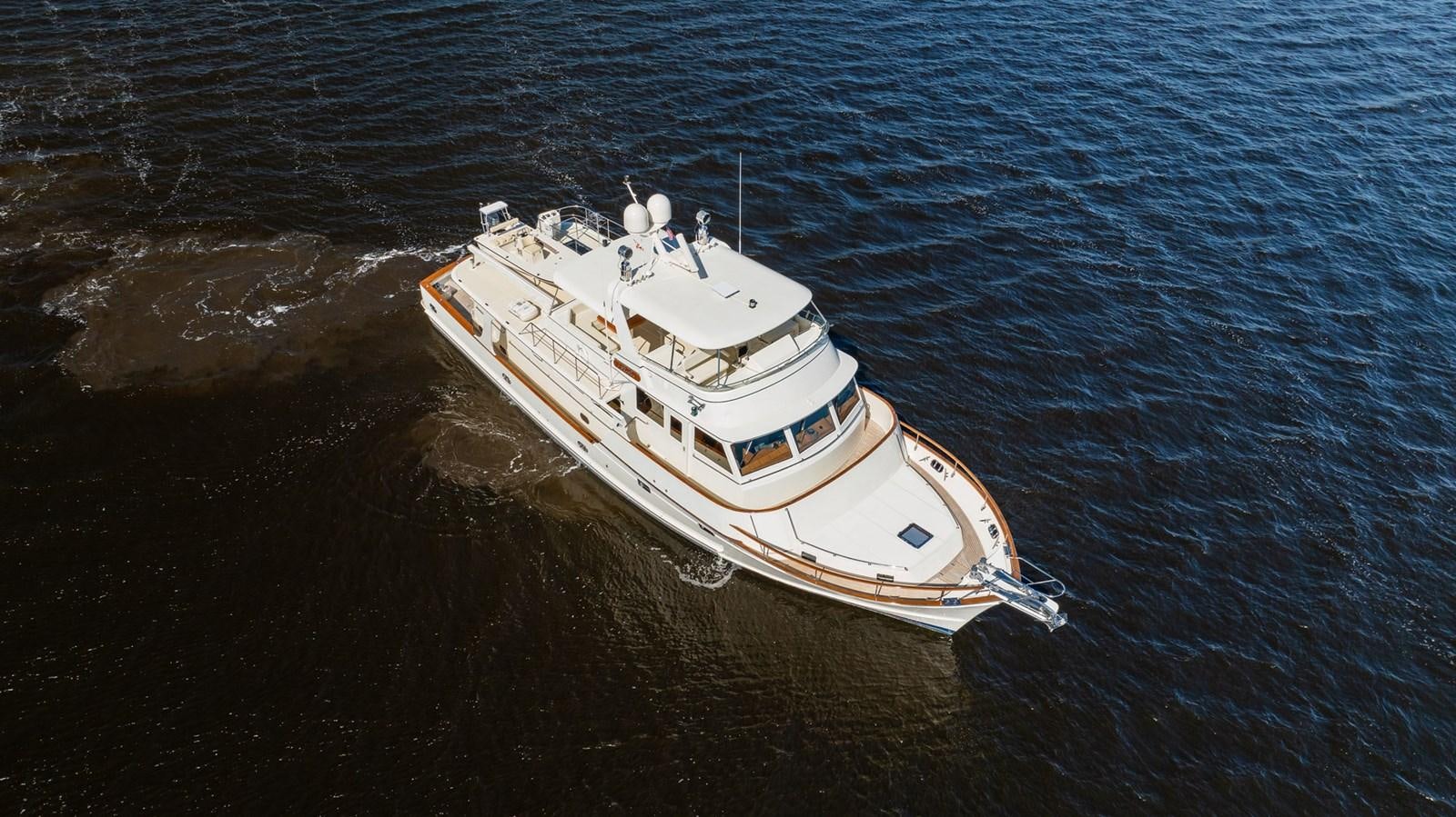 a high angle view of a ship aboard BEBA Yacht for Sale
