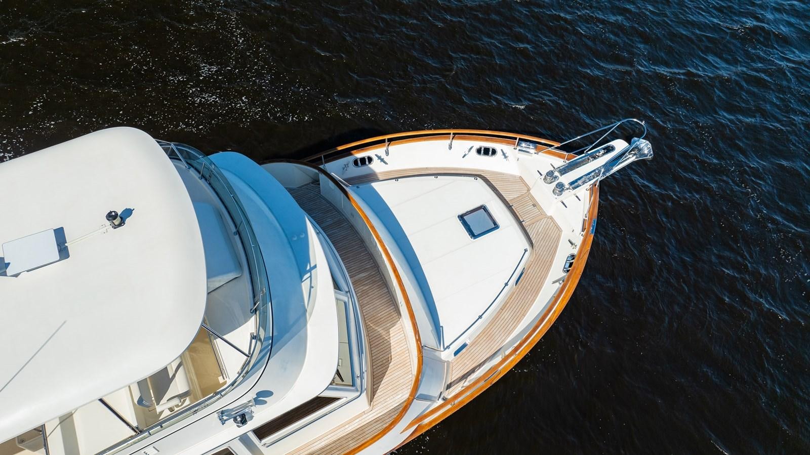 a high angle view of a boat aboard BEBA Yacht for Sale