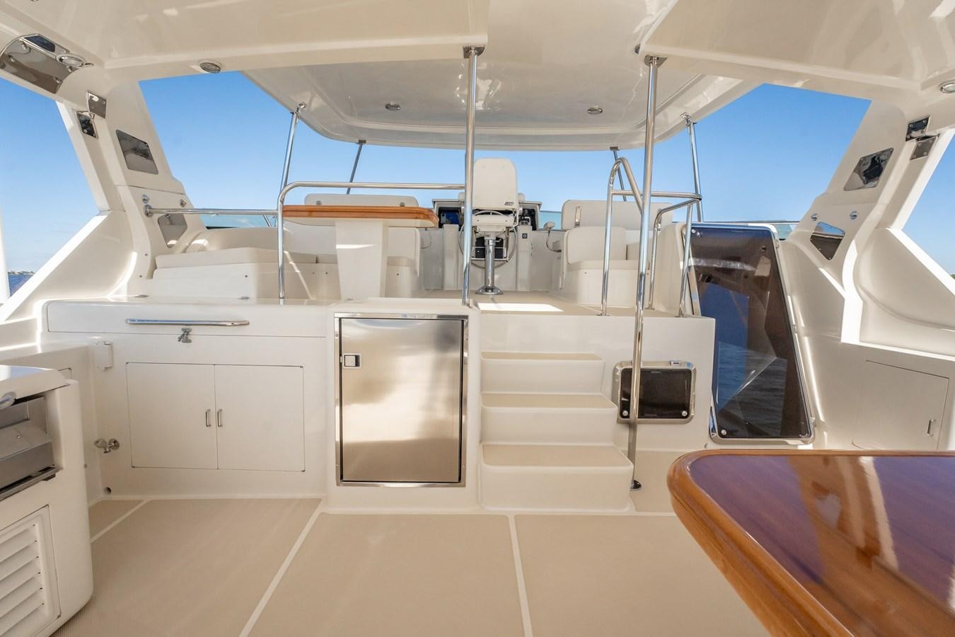 inside of a space ship aboard BEBA Yacht for Sale