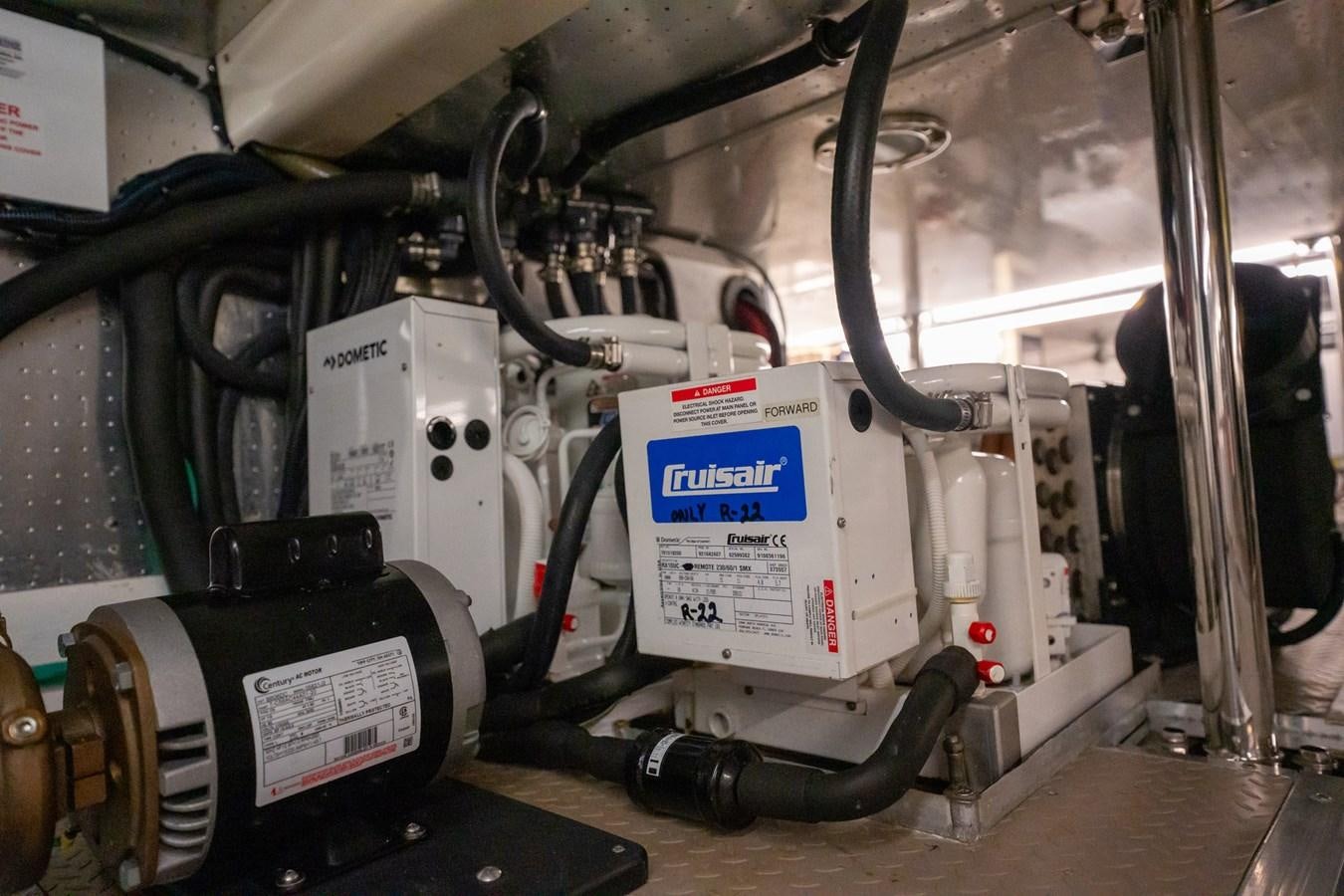 a machine with a tag aboard BEBA Yacht for Sale