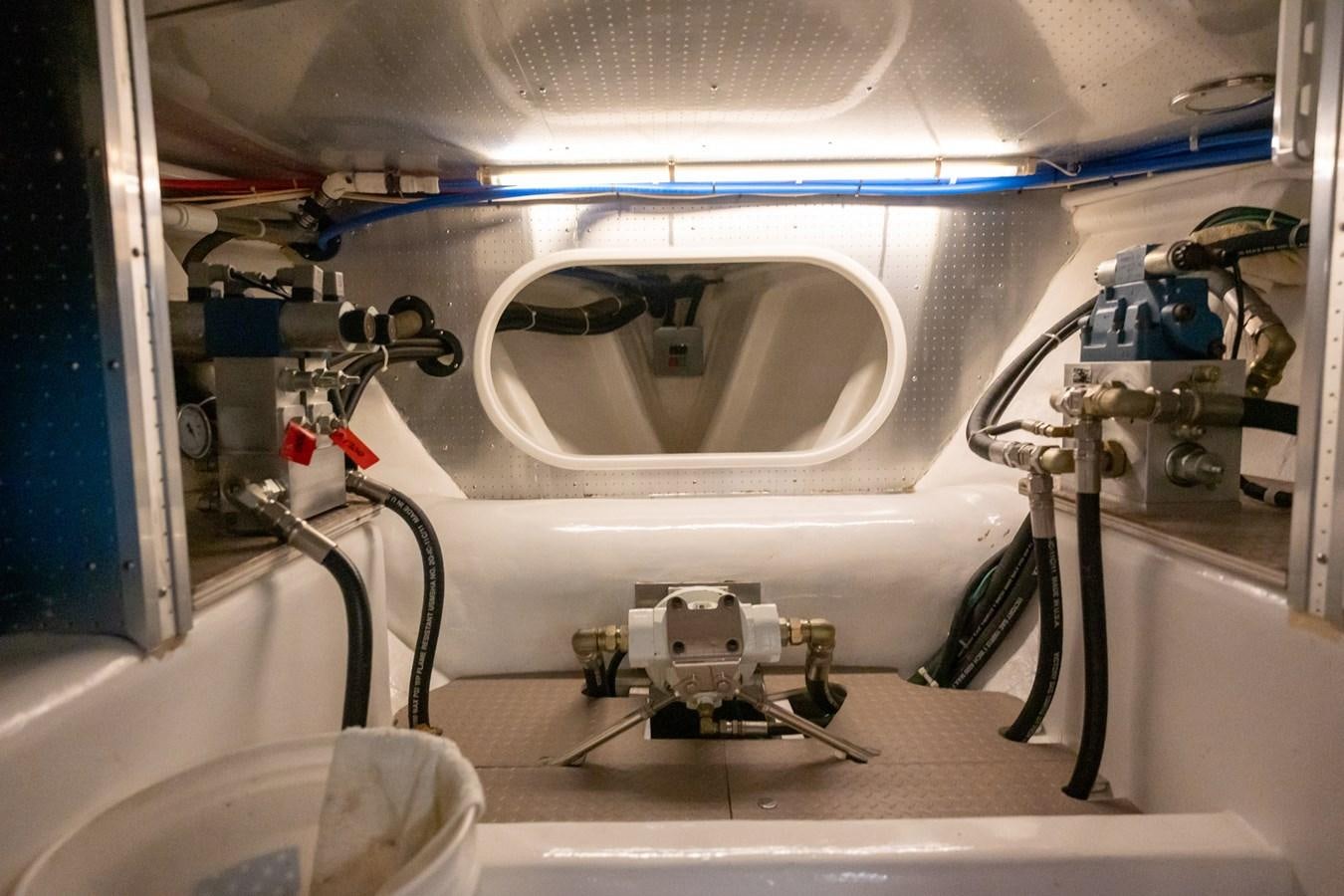 a machine in a room aboard BEBA Yacht for Sale