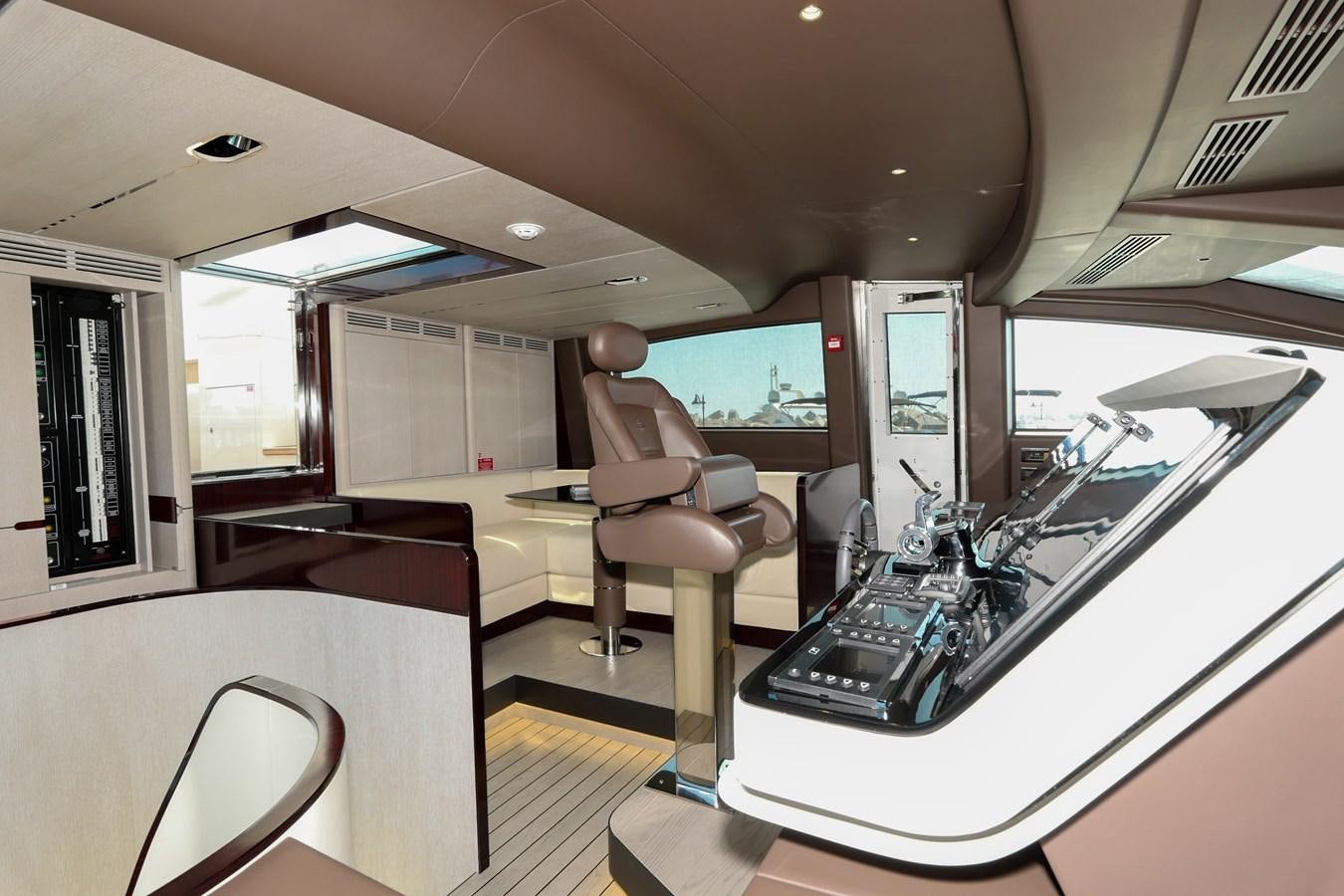inside of a vehicle aboard IRYNA Yacht for Sale