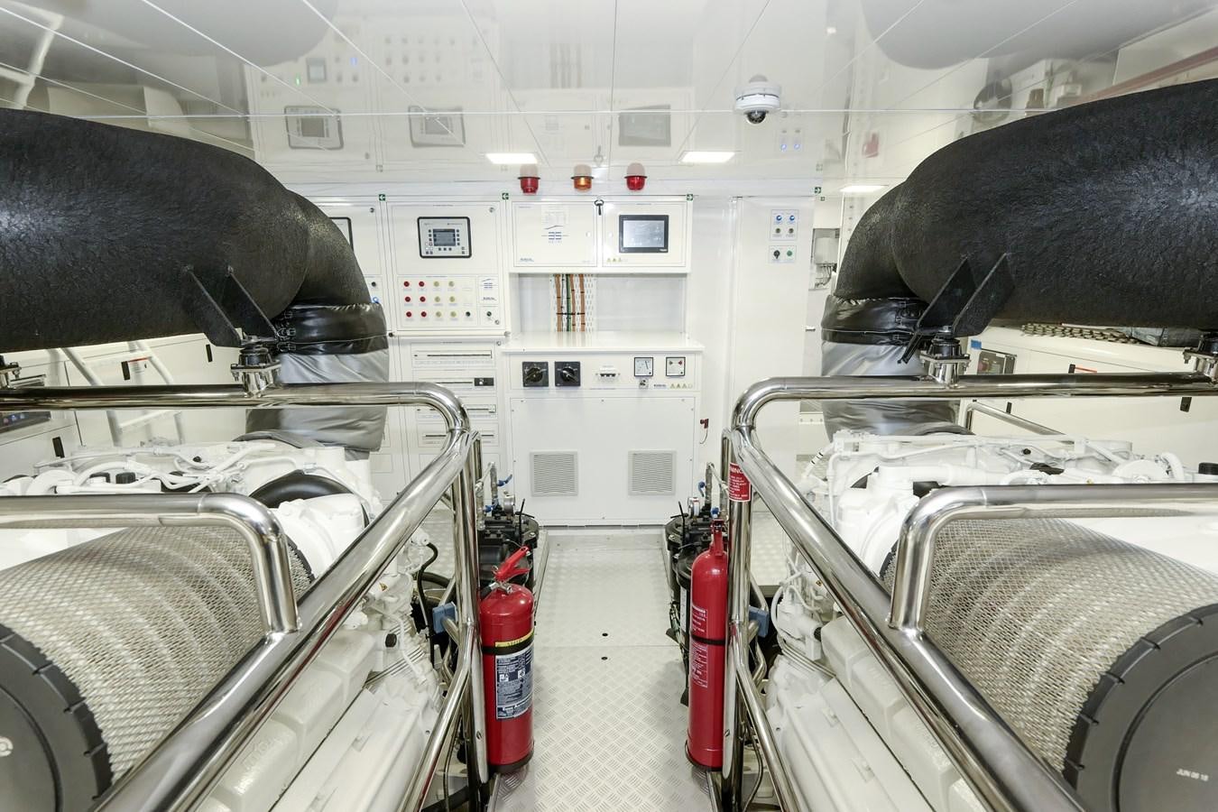 a large factory machinery aboard IRYNA Yacht for Sale