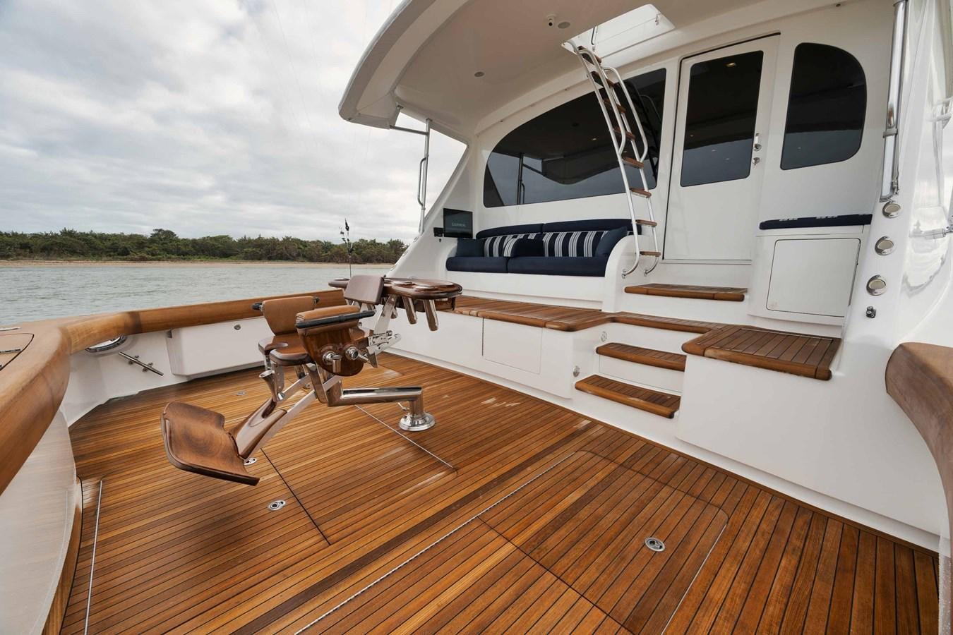 a boat on a deck aboard COOKIE MONSTER Yacht for Sale