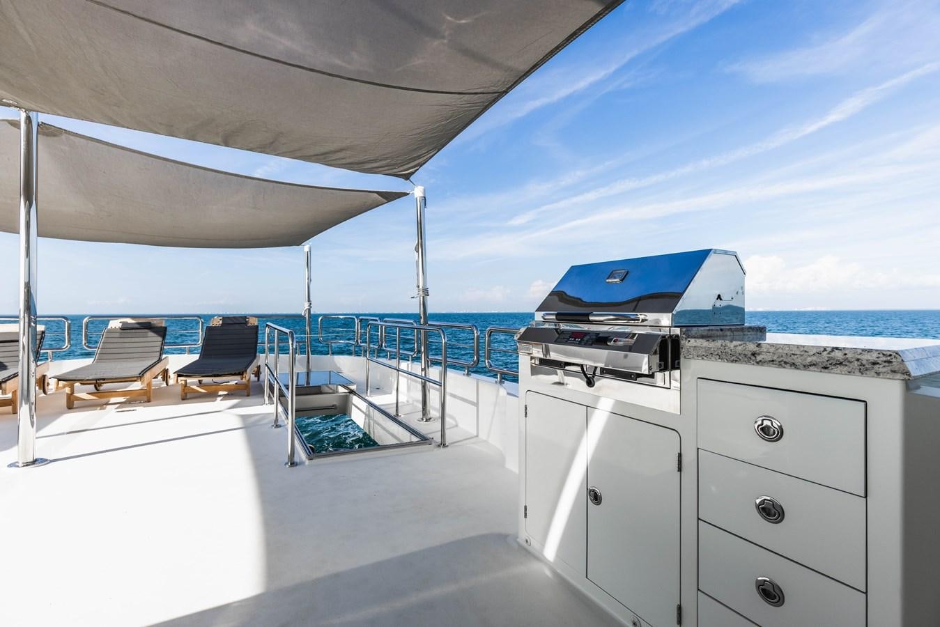 a boat on a boat aboard SEE WORTHY Yacht for Sale