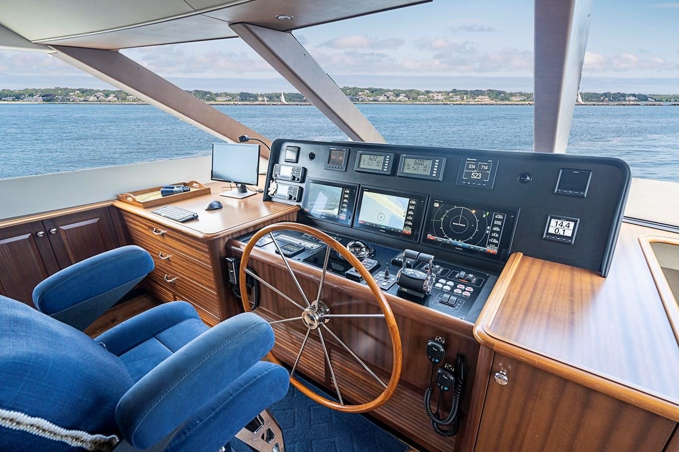 a cockpit of a plane aboard TRANQUILITY Yacht for Sale
