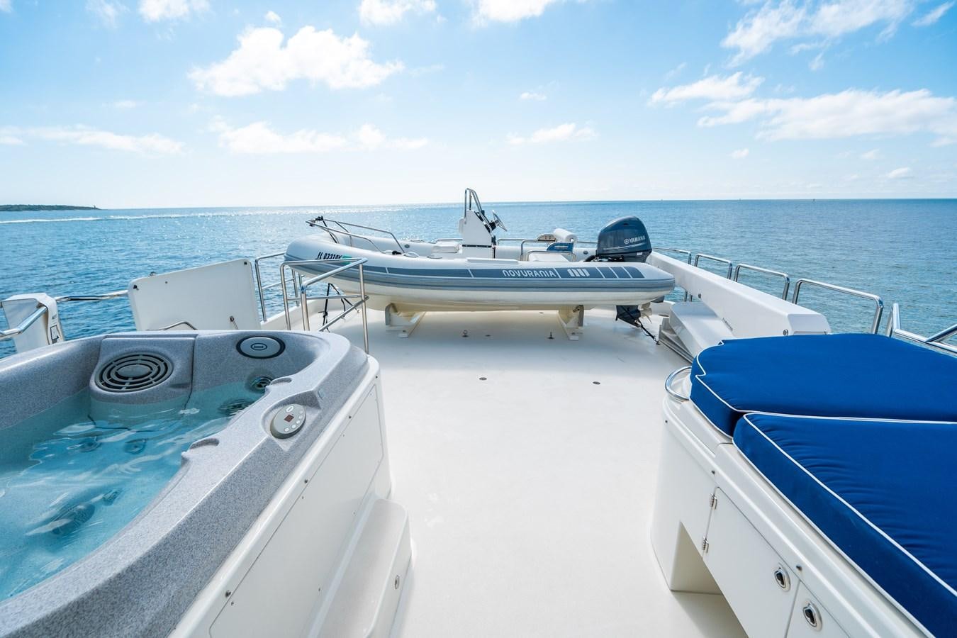 a boat on the water aboard TRANQUILITY Yacht for Sale