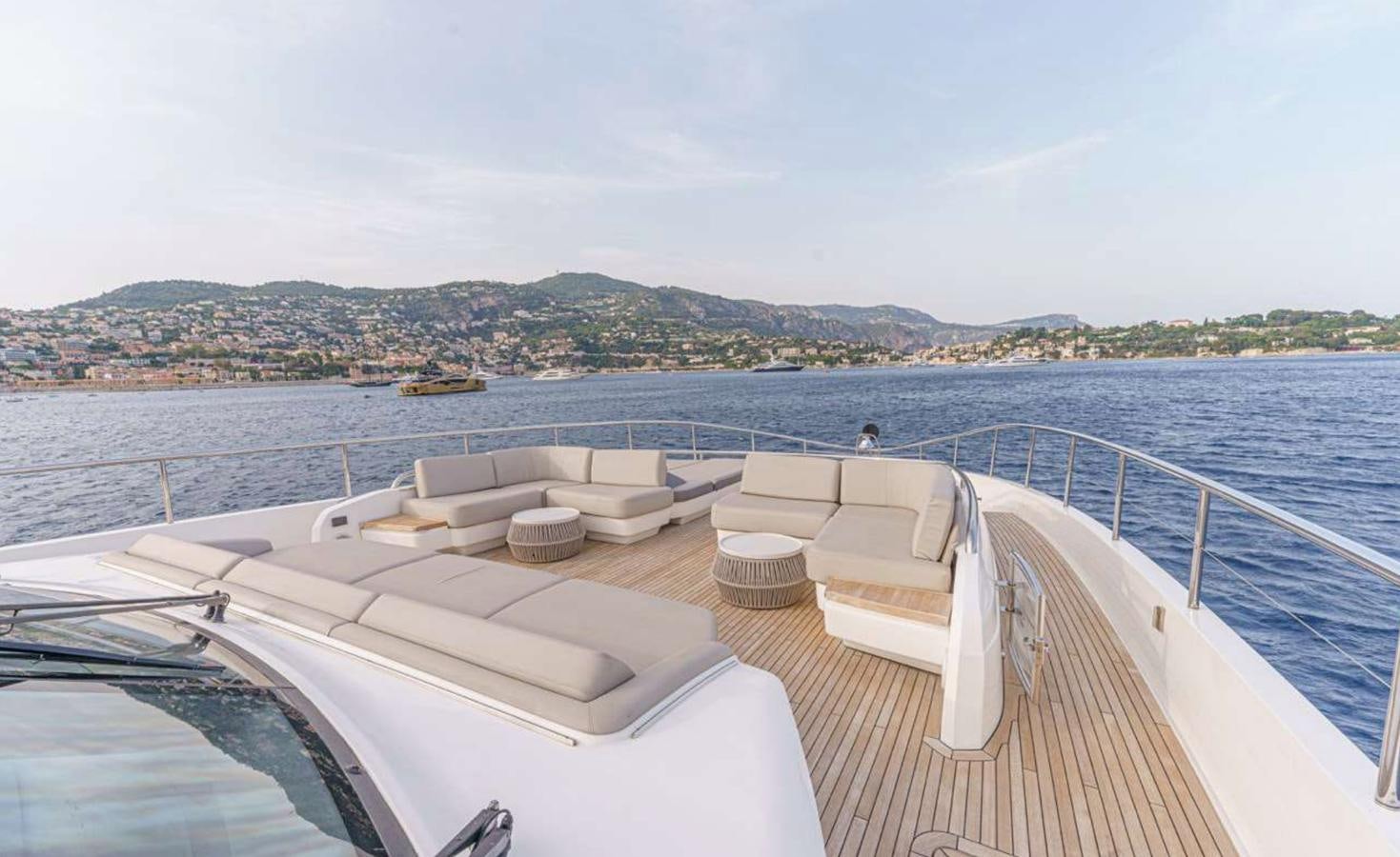 a boat on the water aboard PRINCESS 35M AVALON Yacht for Sale