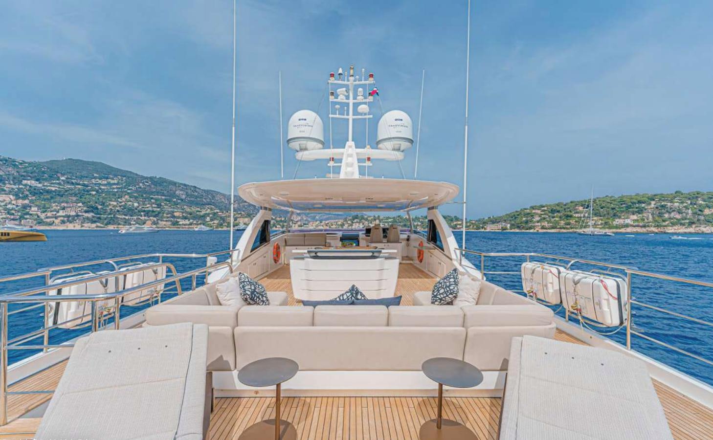 a boat on the water aboard PRINCESS 35M AVALON Yacht for Sale