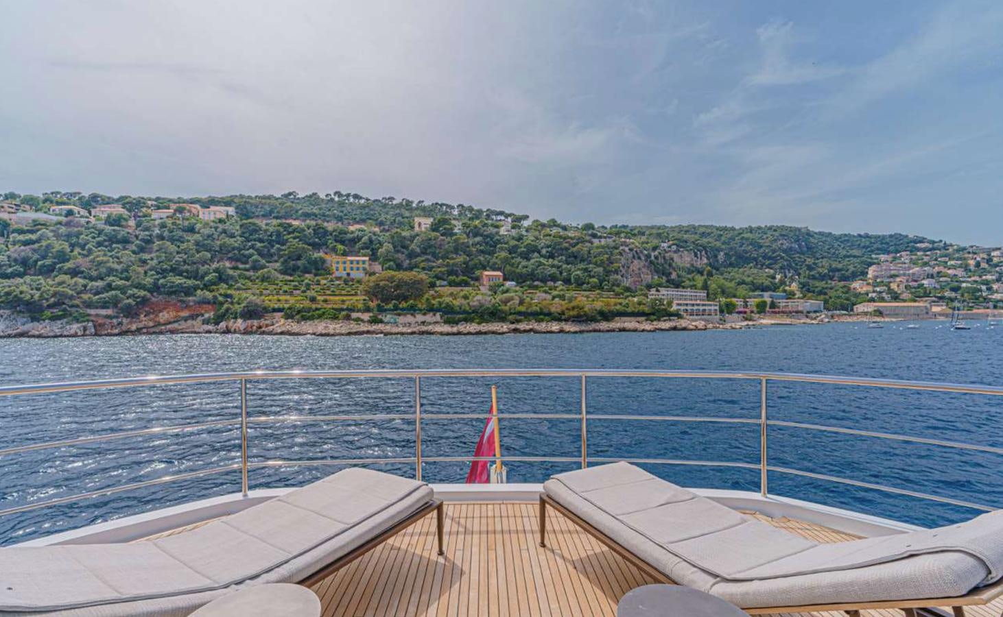 a boat on the water aboard PRINCESS 35M AVALON Yacht for Sale