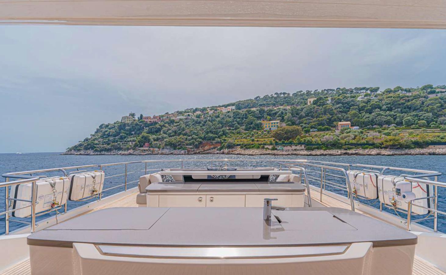 a boat on the water aboard PRINCESS 35M AVALON Yacht for Sale