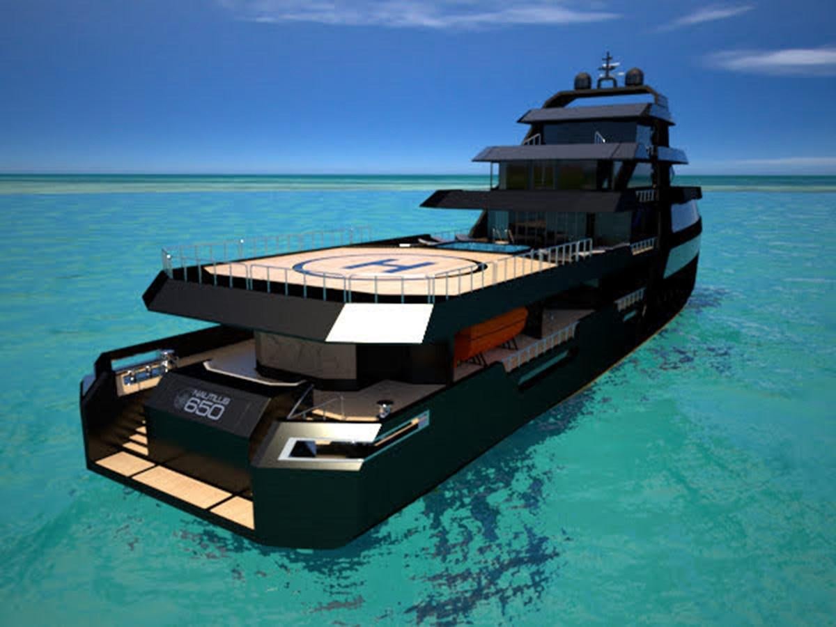 a boat on the water aboard NAUTILUS Yacht for Sale