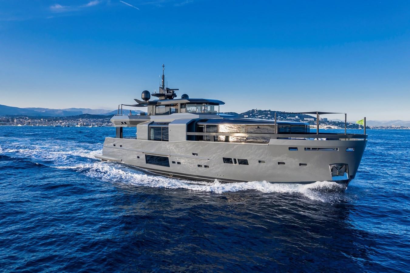 a large ship in the water aboard SEA CORAL II Yacht for Sale