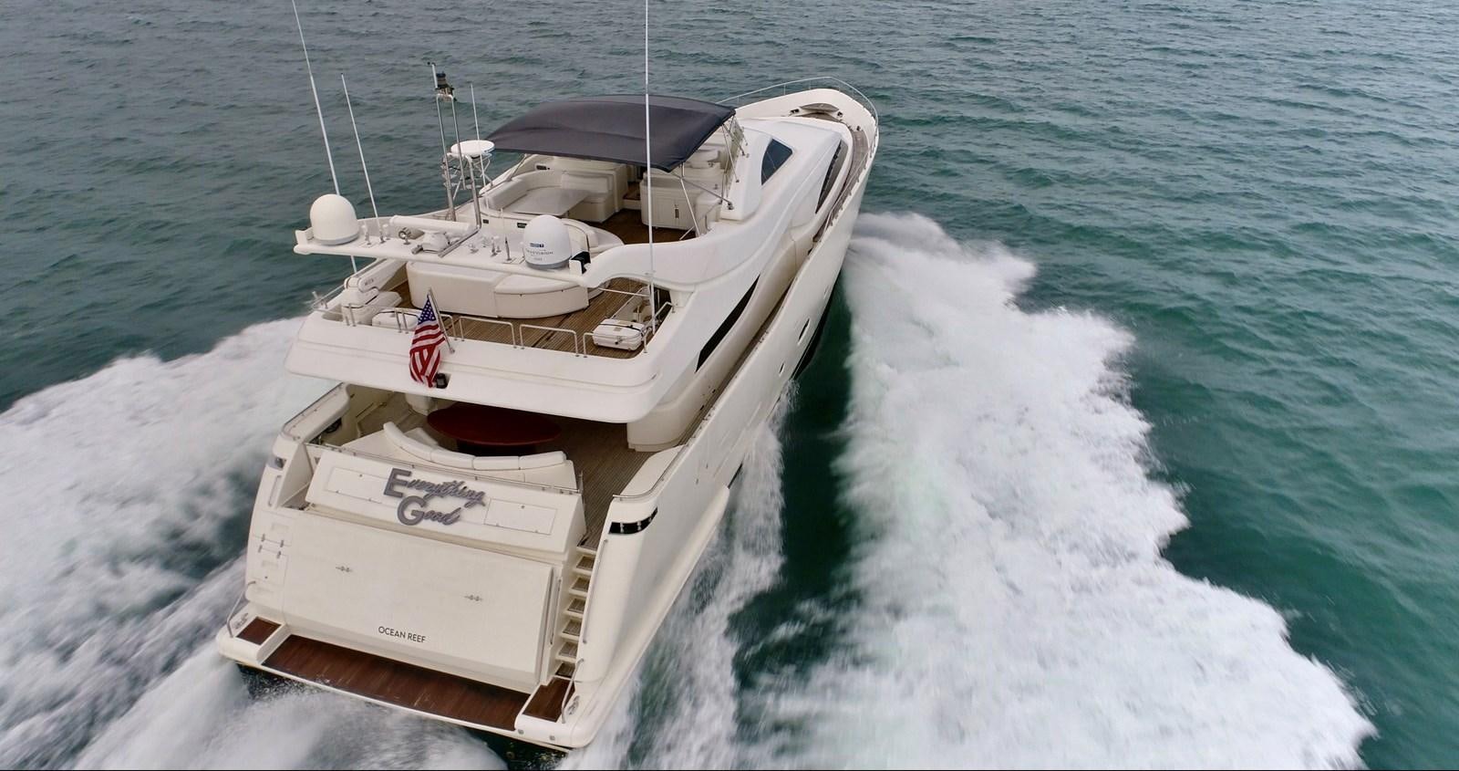 a boat on the water aboard EVERYTHING GOOD Yacht for Sale