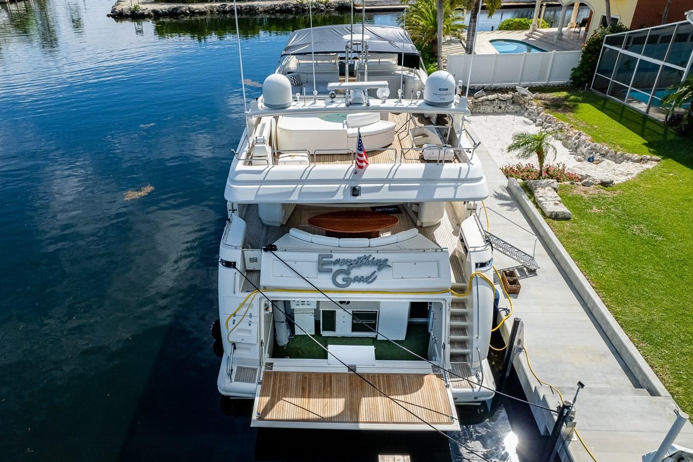 a boat on the water aboard EVERYTHING GOOD Yacht for Sale