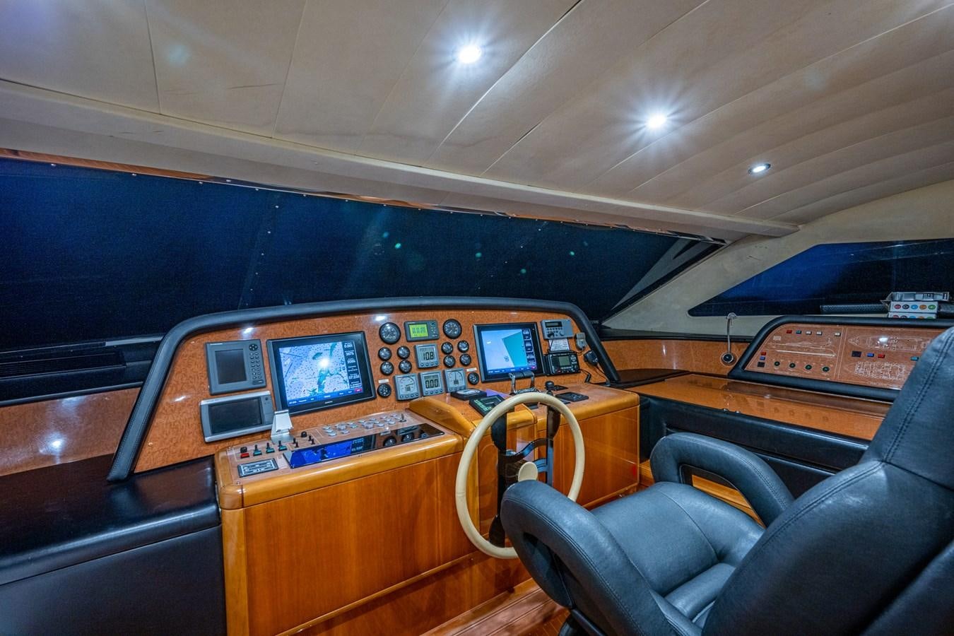 inside of a vehicle aboard EVERYTHING GOOD Yacht for Sale