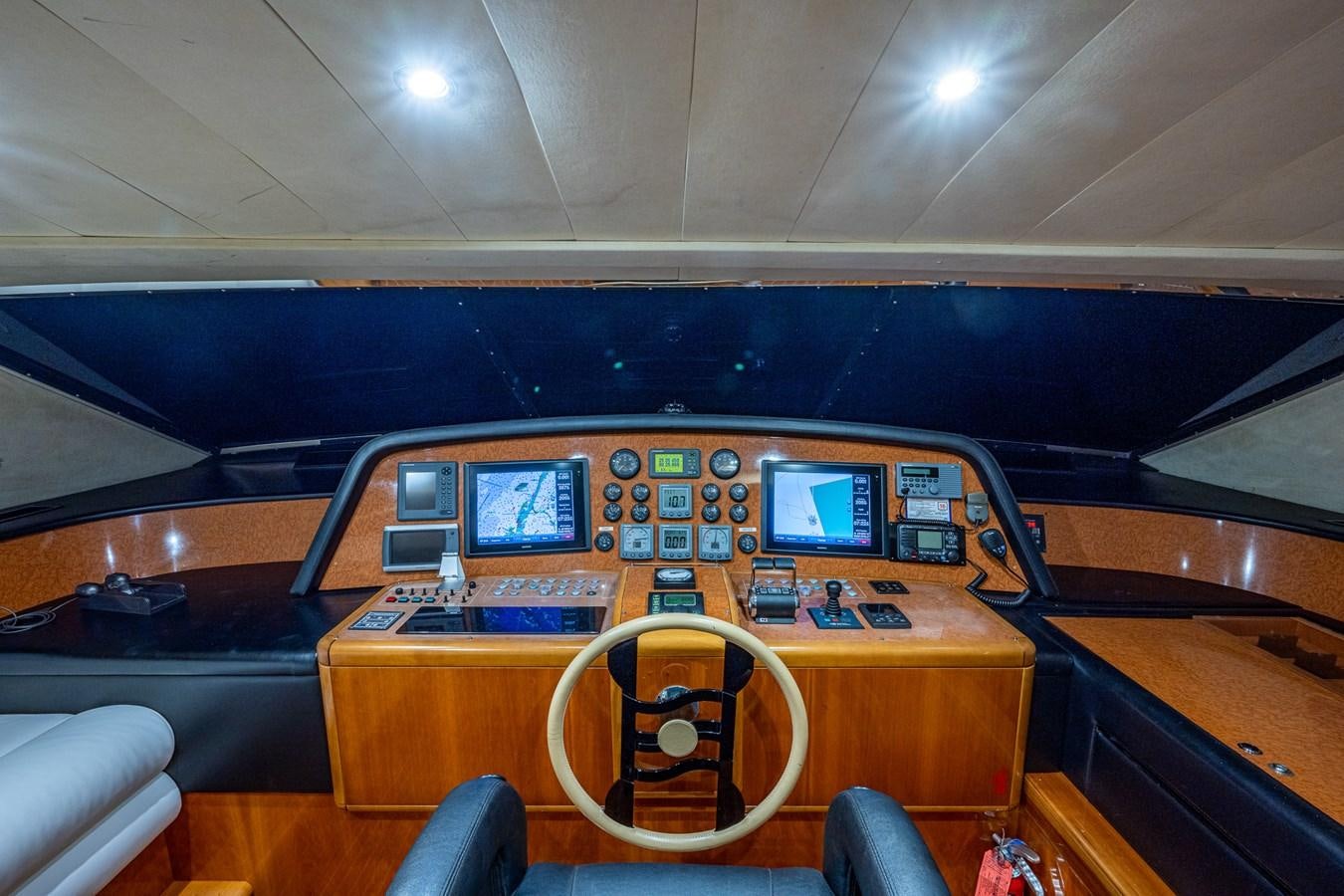 inside of a vehicle aboard EVERYTHING GOOD Yacht for Sale
