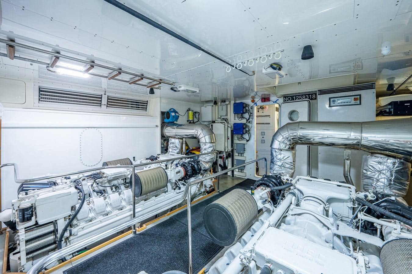 a room with machinery aboard EVERYTHING GOOD Yacht for Sale