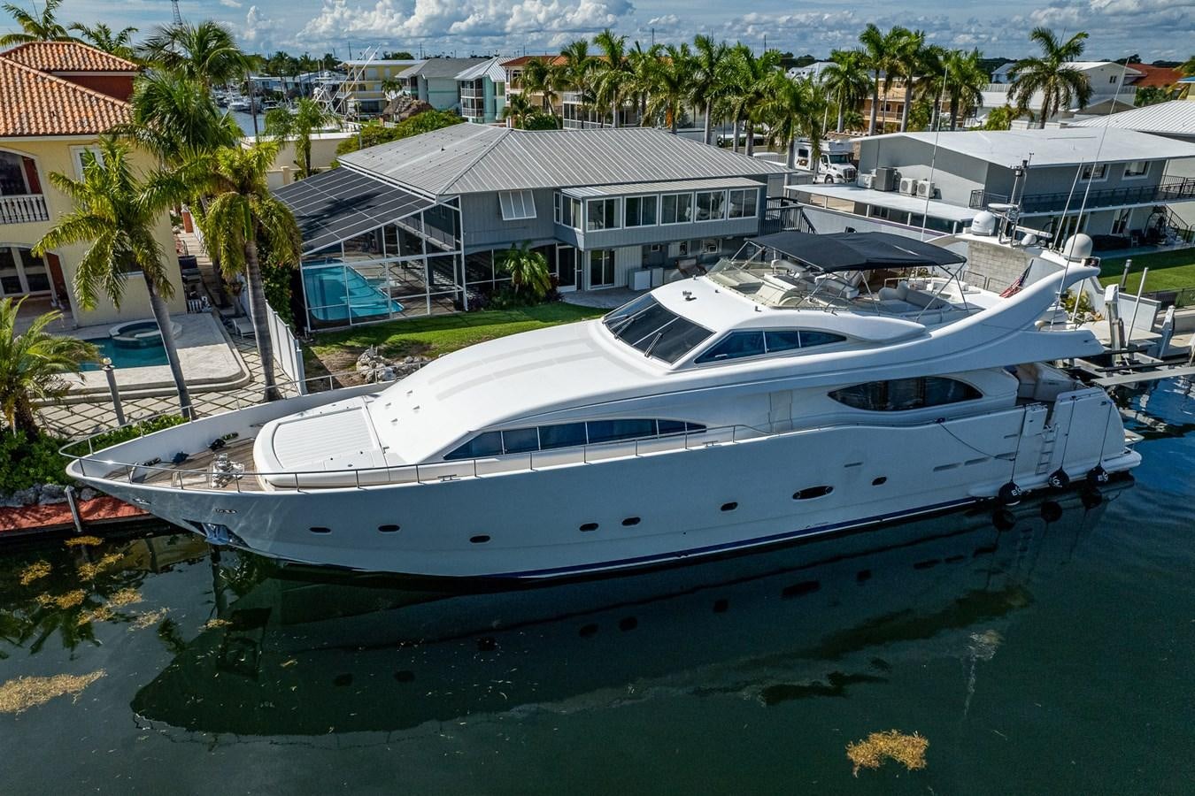 a boat in a harbor aboard EVERYTHING GOOD Yacht for Sale