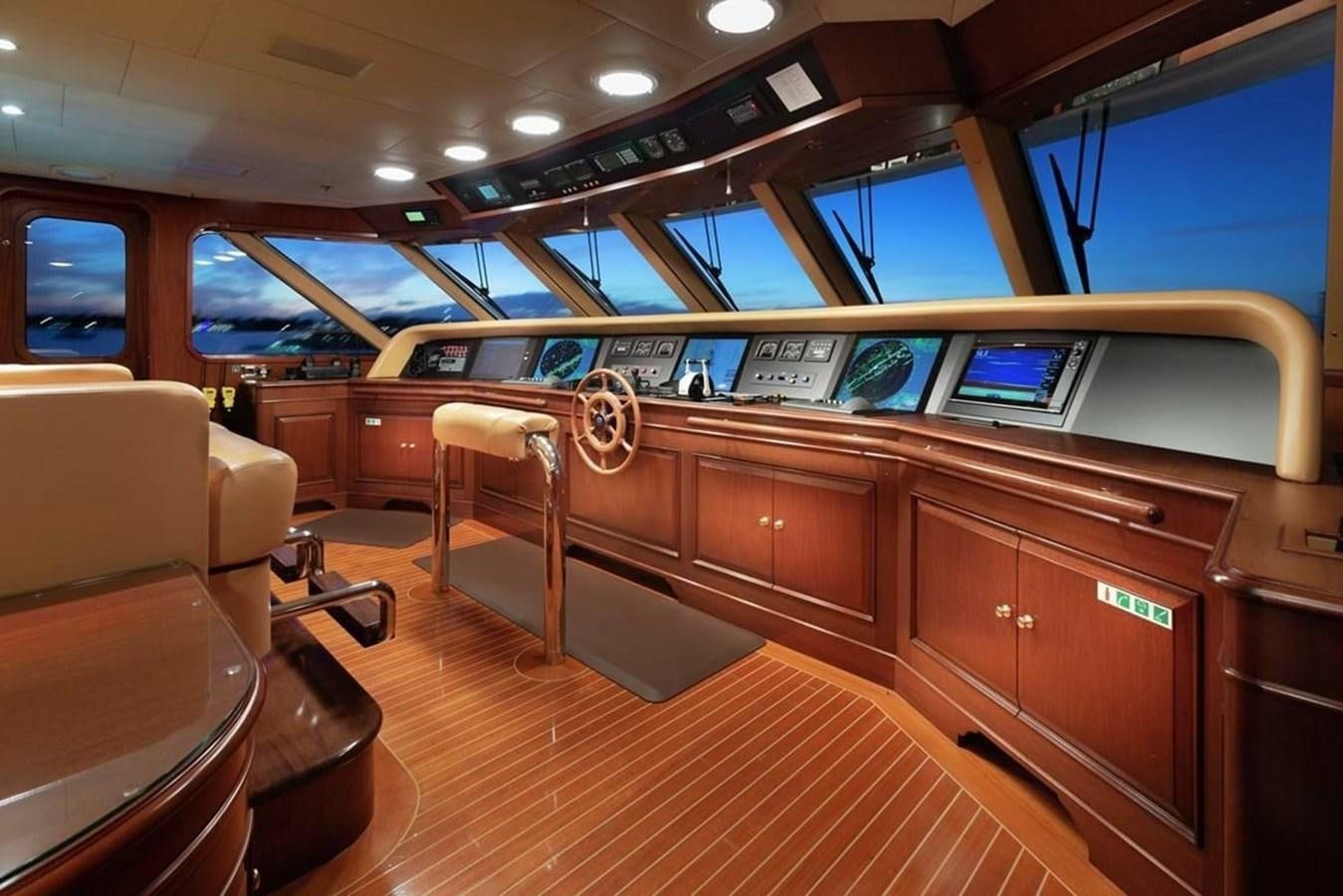 inside of a car aboard BERILDA Yacht for Sale