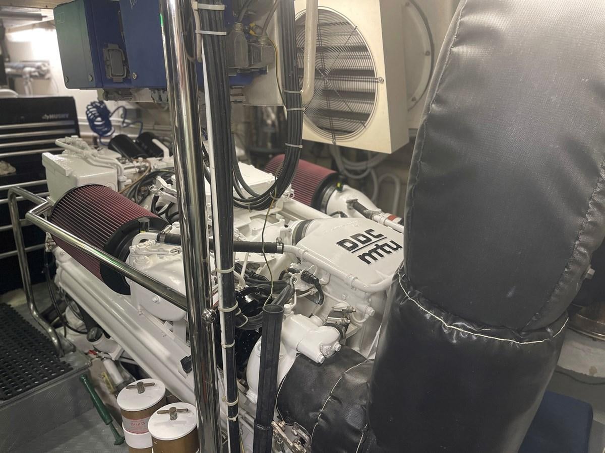 a machine with wires aboard GET WET Yacht for Sale