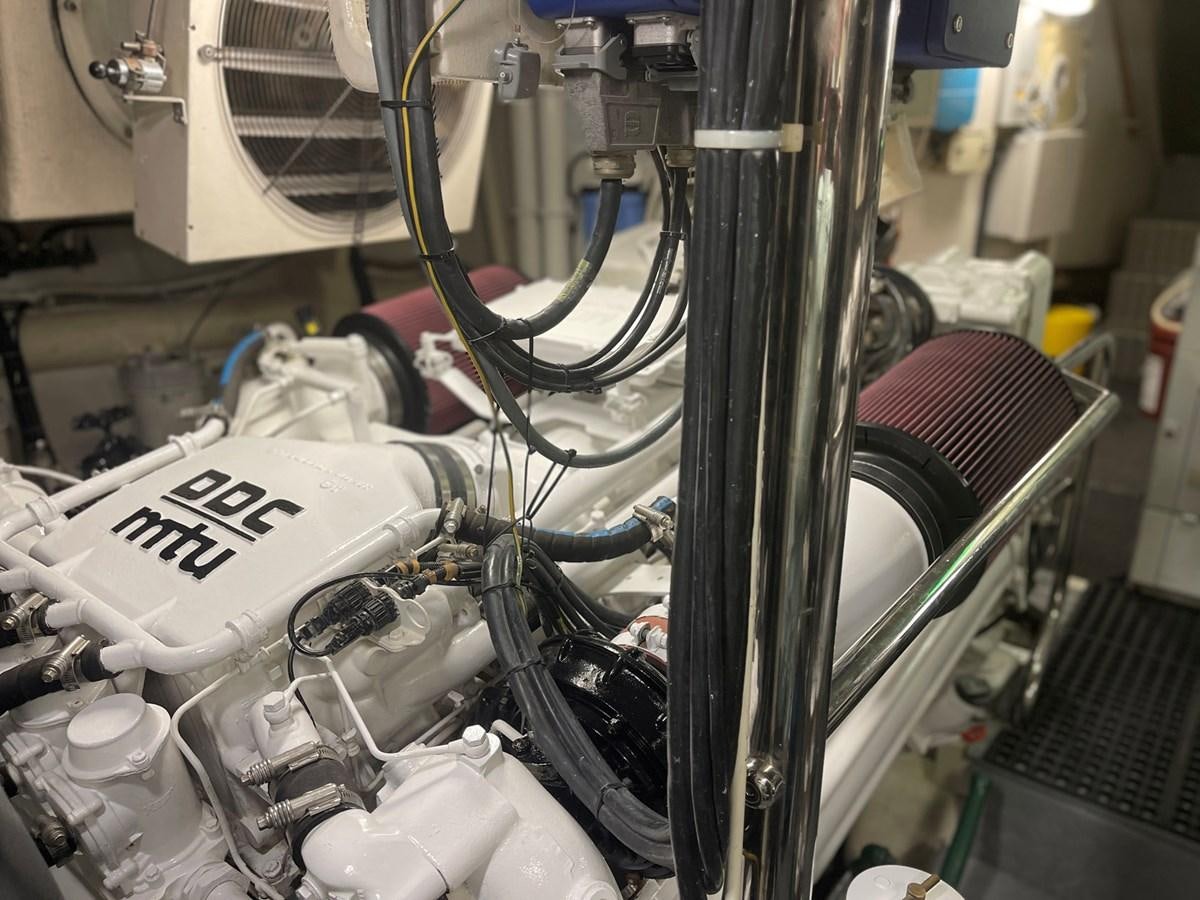 a machine with wires aboard GET WET Yacht for Sale