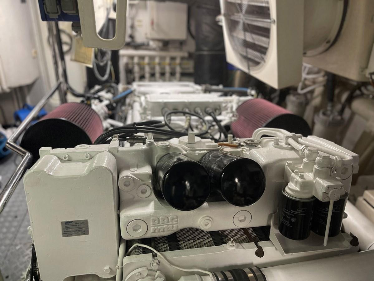 a machine with wires aboard GET WET Yacht for Sale