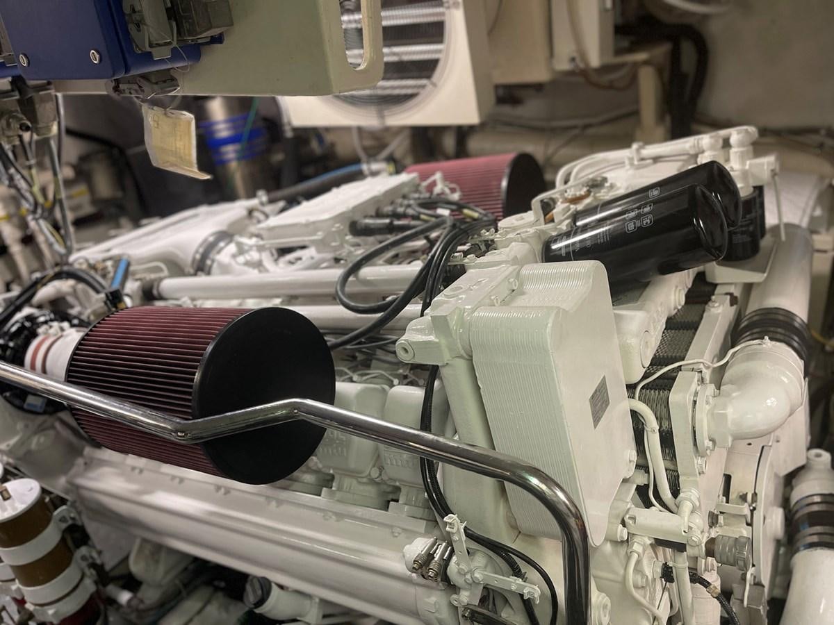 a machine with wires aboard GET WET Yacht for Sale