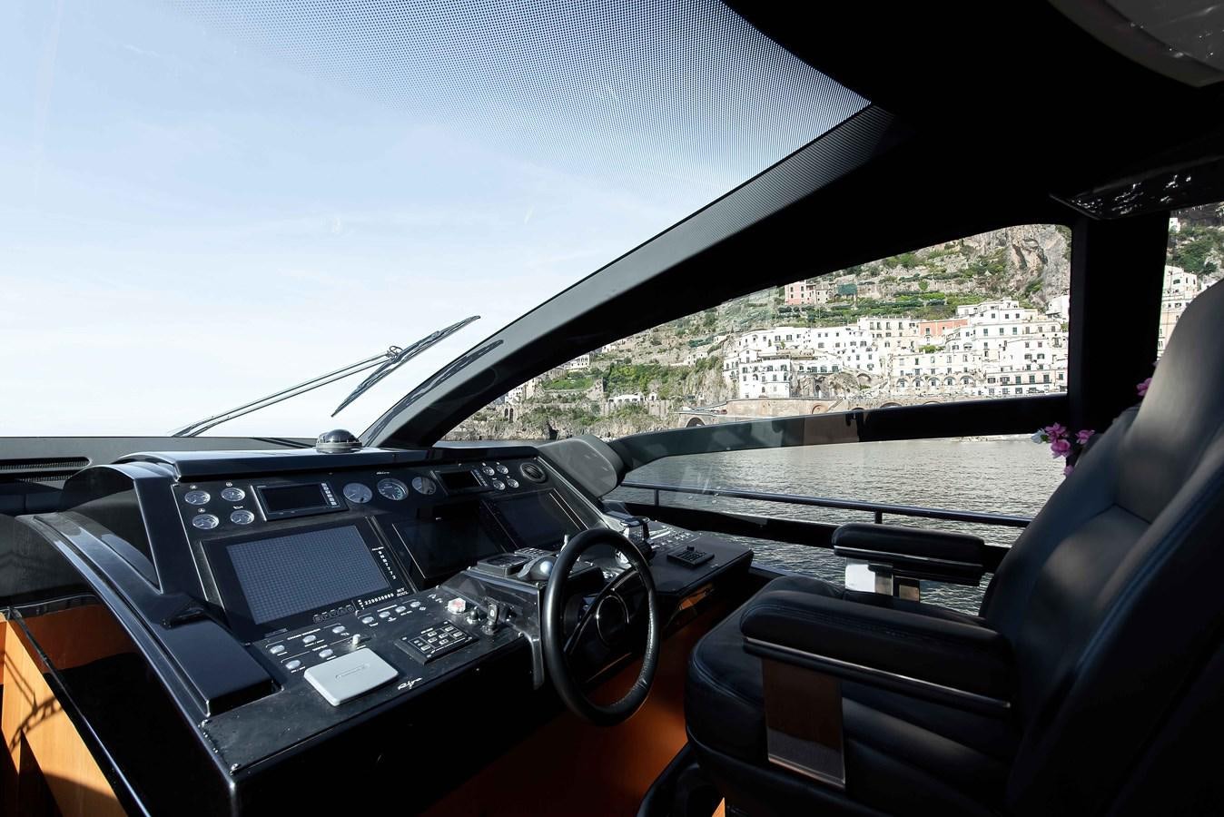 inside of a car aboard SOUL Yacht for Sale