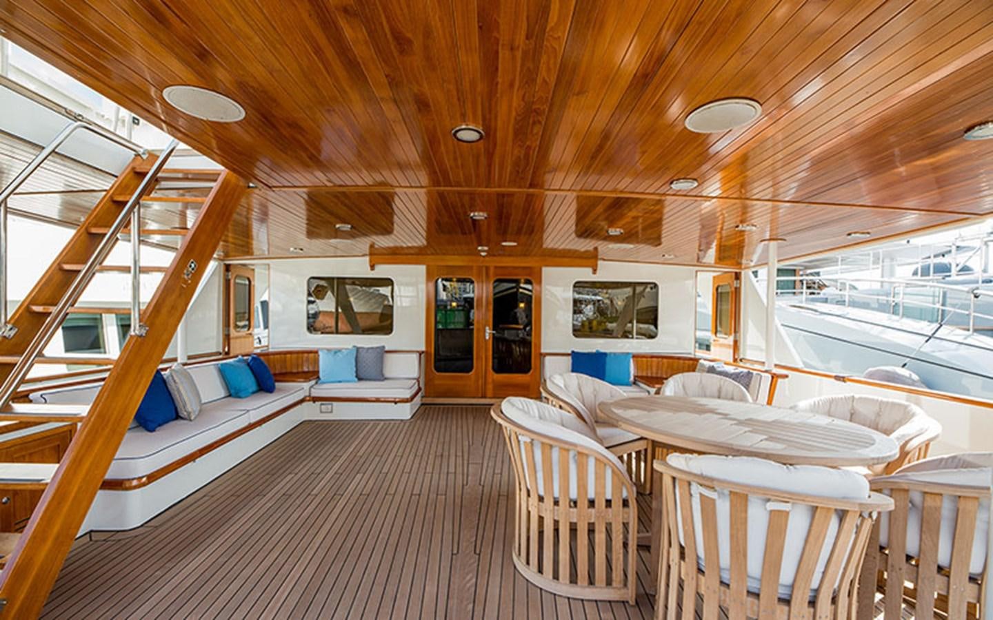 a boat on the water aboard NOSTALGIA Yacht for Sale