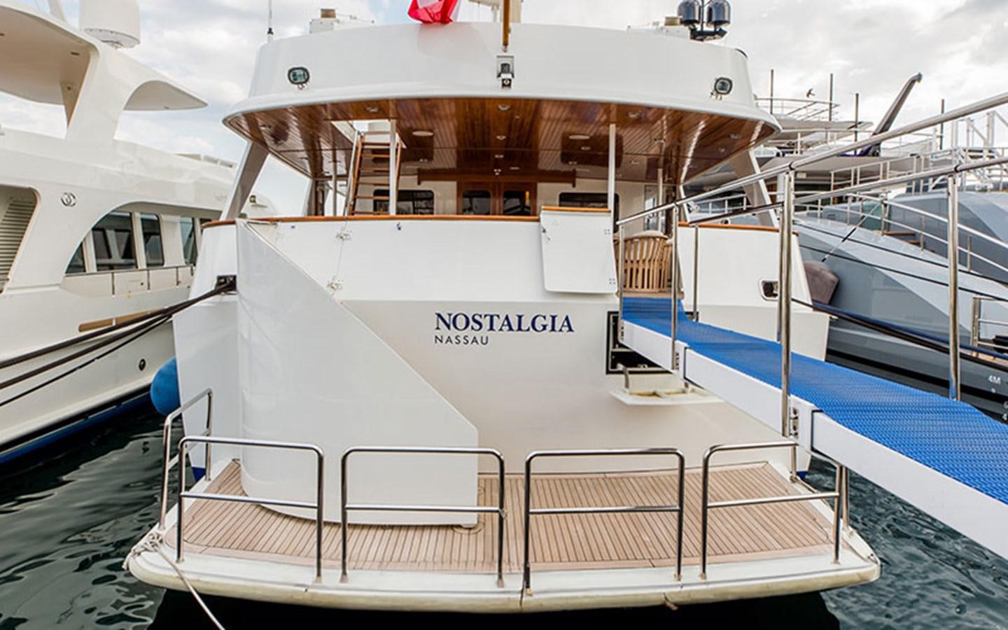 a boat on the water aboard NOSTALGIA Yacht for Sale