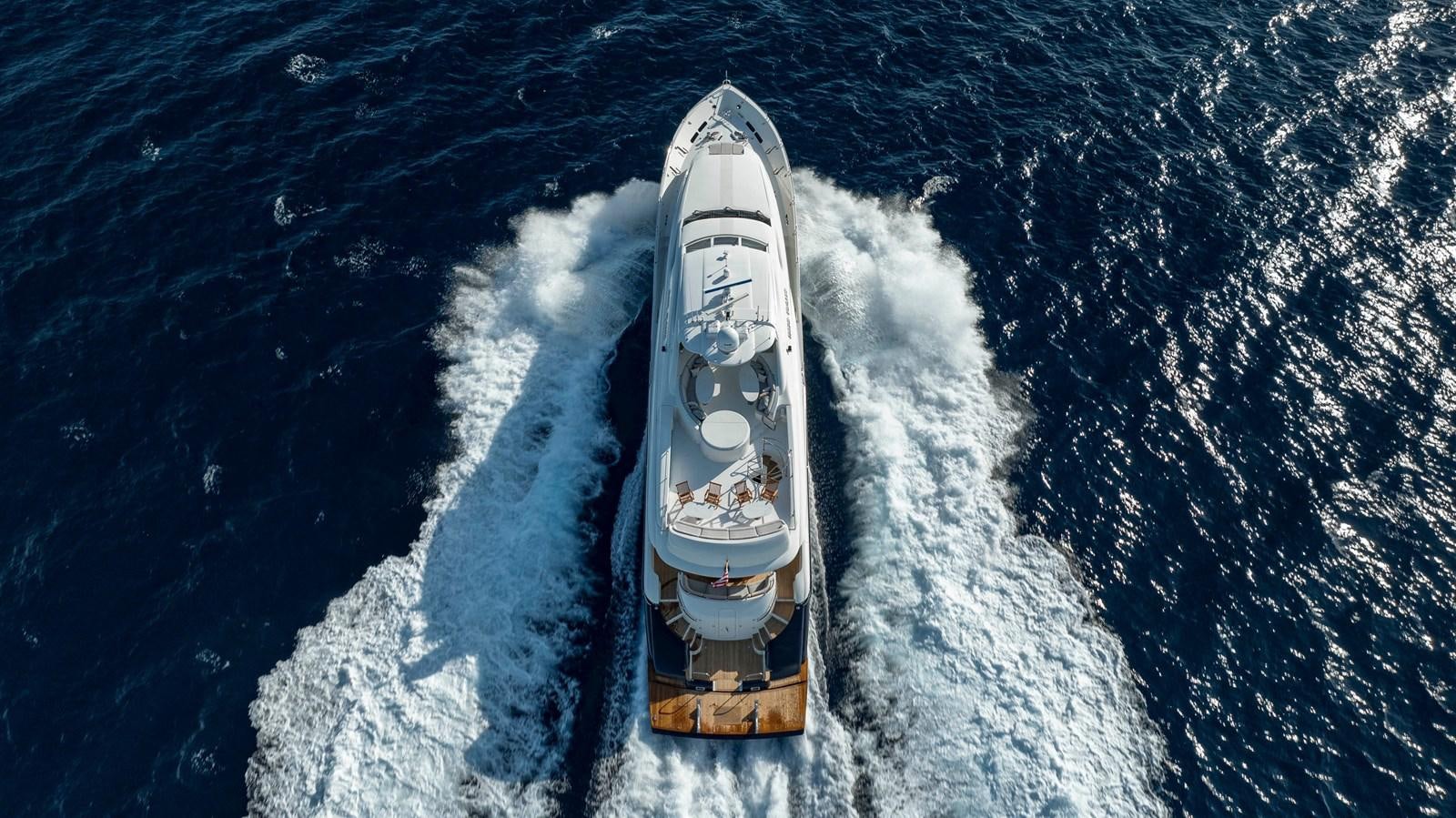a satellite in space aboard LAZZARA 116 OPEN BRIDGE Yacht for Sale
