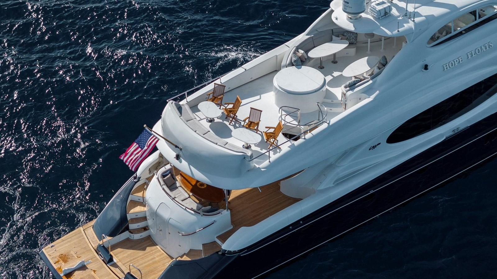 a ship in the water aboard LAZZARA 116 OPEN BRIDGE Yacht for Sale