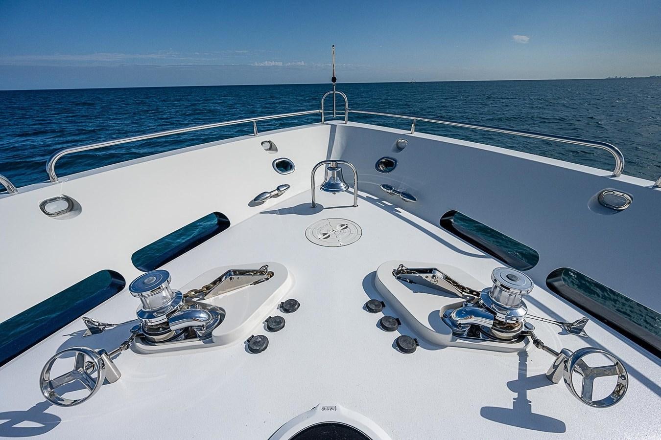 a boat with a satellite dish aboard LAZZARA 116 OPEN BRIDGE Yacht for Sale