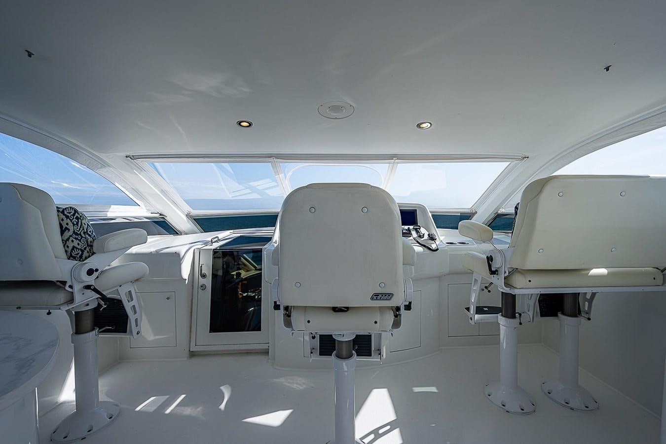 the cockpit of an airplane aboard LAZZARA 116 OPEN BRIDGE Yacht for Sale