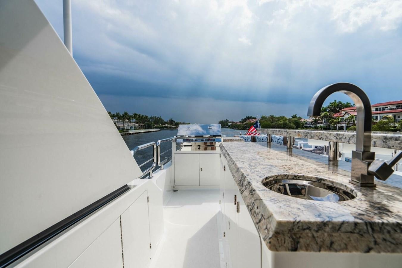 a view of a city from a balcony aboard NEW ARRIVAL Yacht for Sale