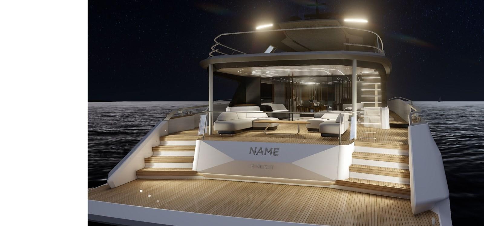 a boat on the water aboard XCEL 70 Yacht for Sale