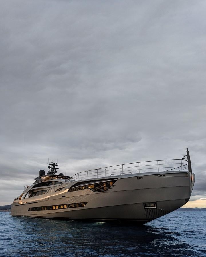a large boat in the water aboard CHORUSLINE Yacht for Sale