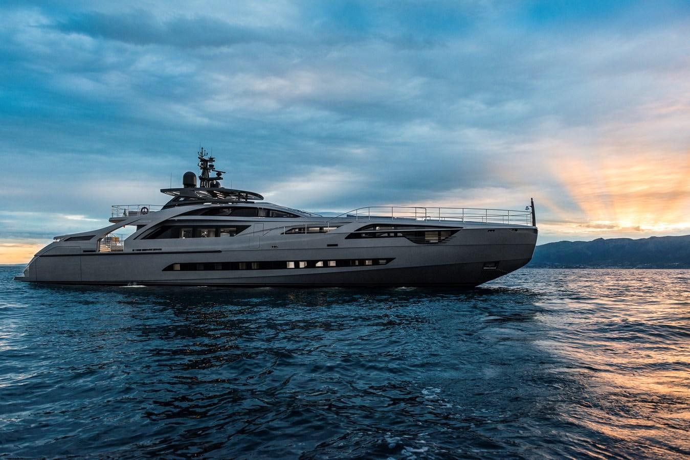 a large ship in the water aboard CHORUSLINE Yacht for Sale