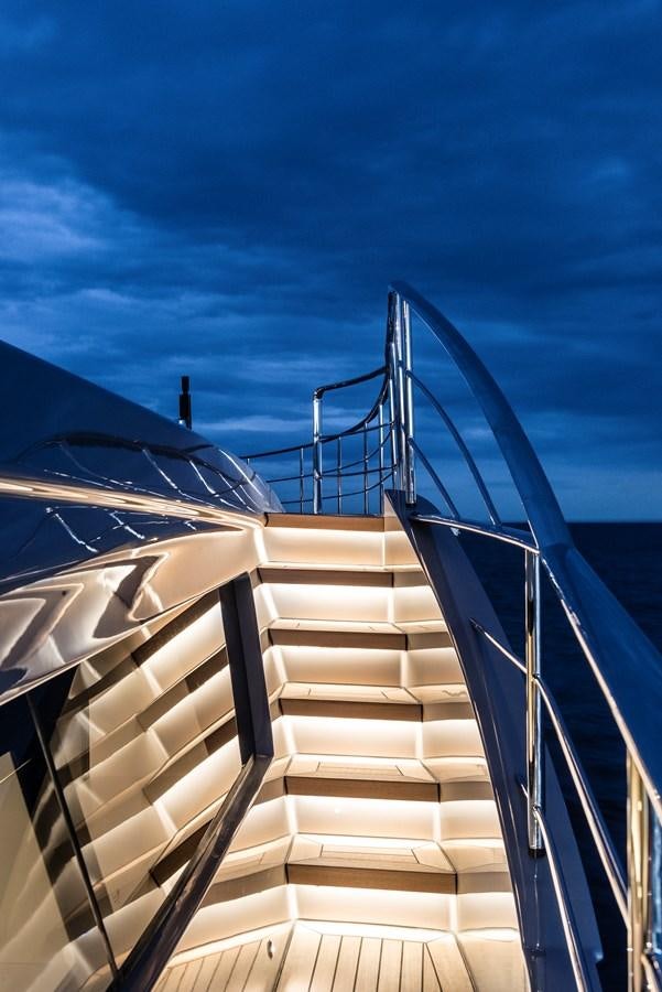 a building with a metal frame aboard CHORUSLINE Yacht for Sale