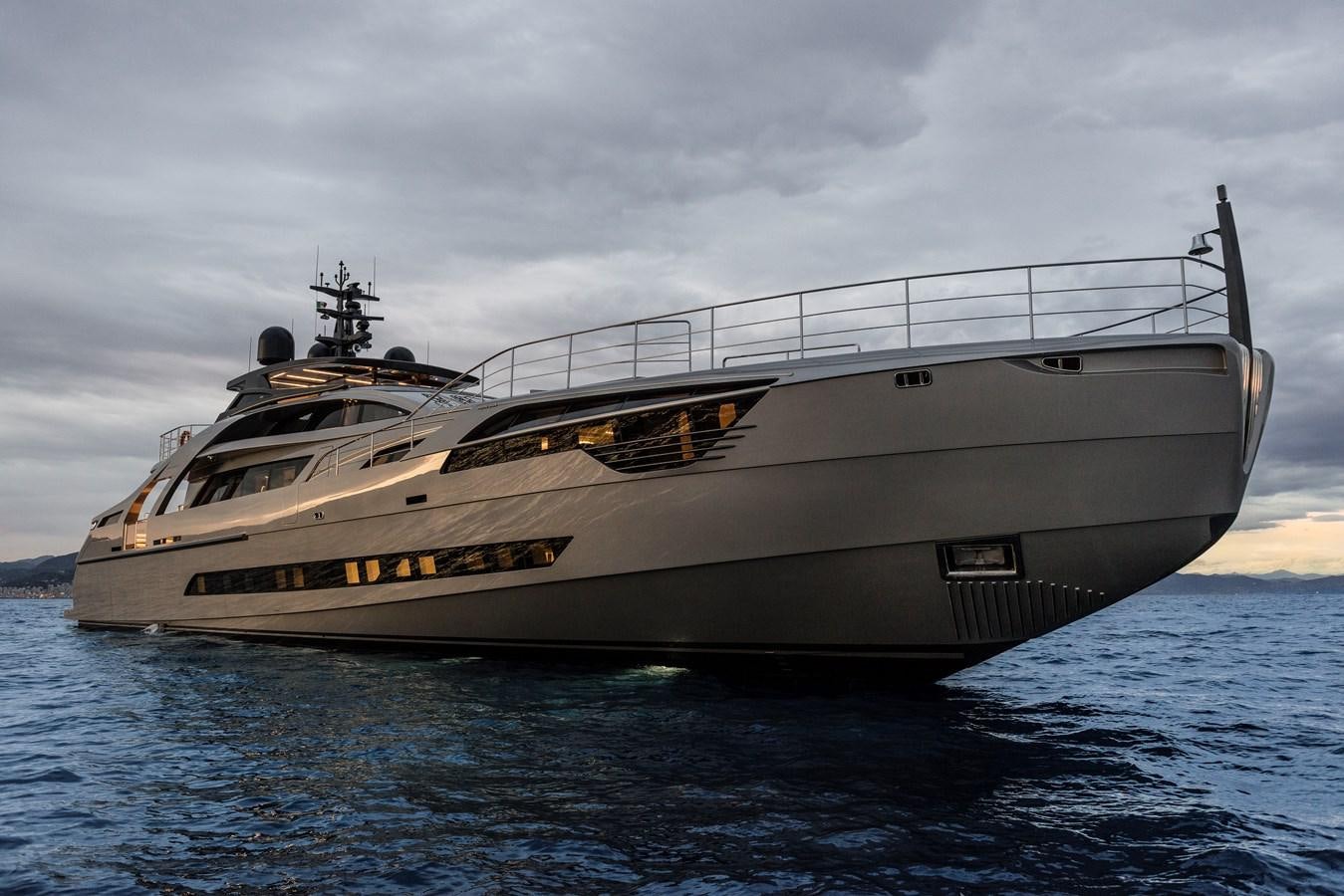 a large ship in the water aboard CHORUSLINE Yacht for Sale