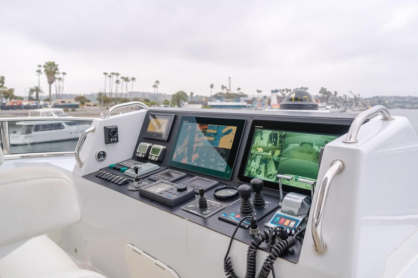 the cockpit of a plane aboard UNDAUNTED Yacht for Sale