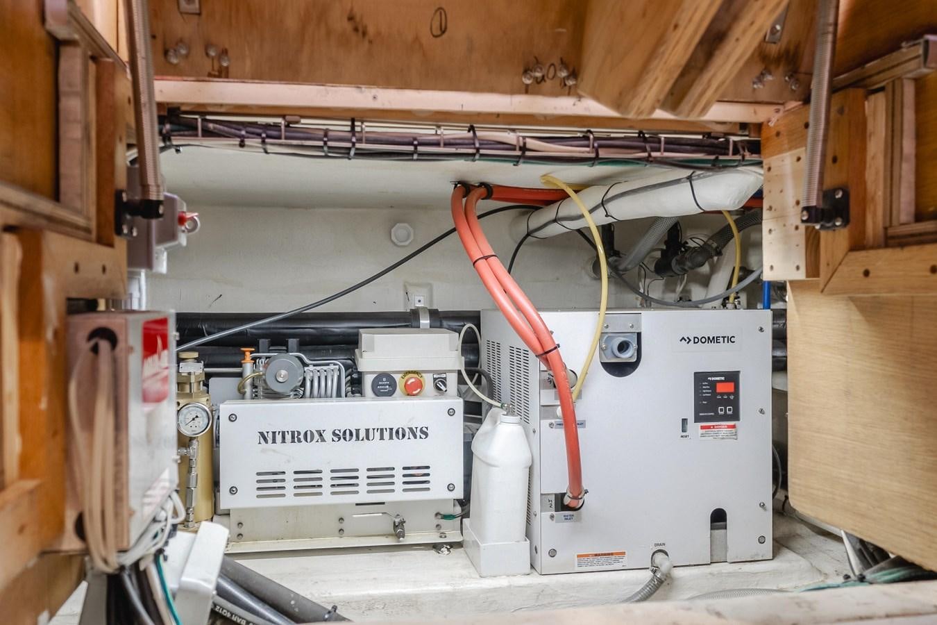 a machine with wires aboard UNDAUNTED Yacht for Sale