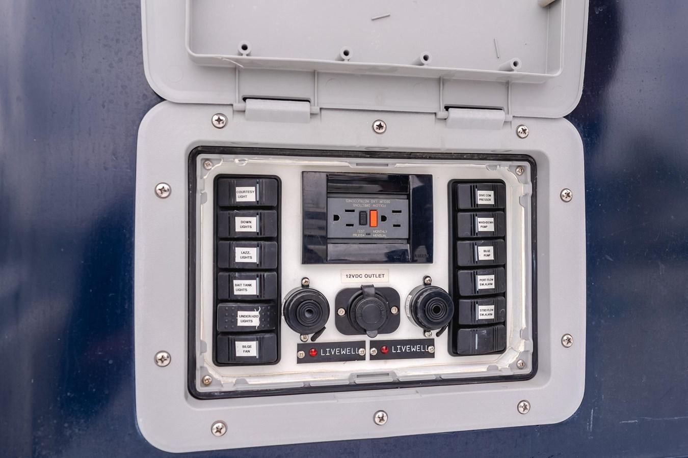 graphical user interface aboard UNDAUNTED Yacht for Sale