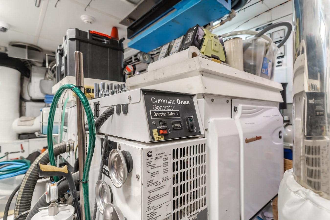 a machine with wires aboard UNDAUNTED Yacht for Sale