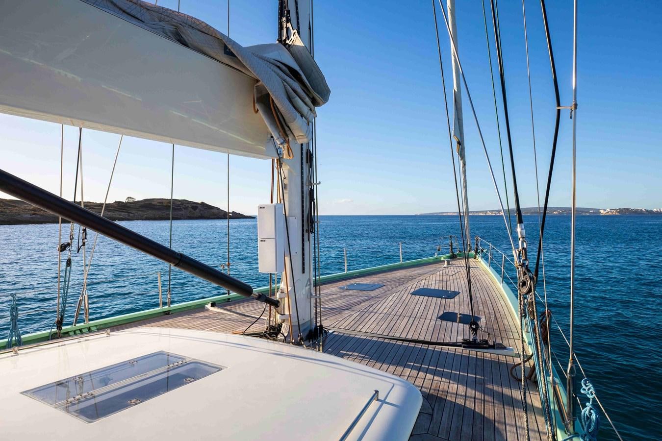 a boat on the water aboard PEREGRIN Yacht for Sale