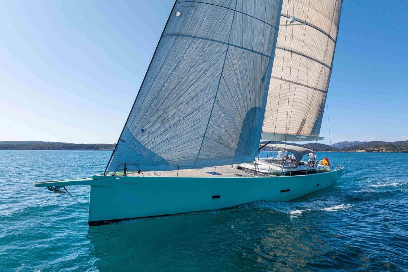 a sailboat on the water aboard PEREGRIN Yacht for Sale