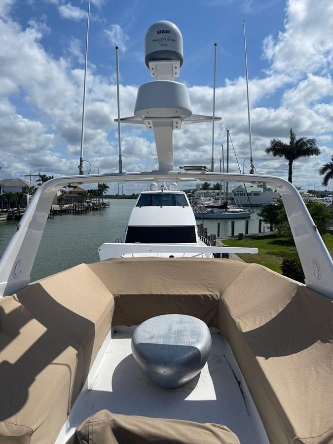 a white car on a rooftop aboard MARTINI MARTINI Yacht for Sale